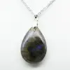 Pingente de gota de labradorite - 2