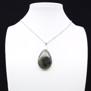 Pingente de gota de labradorite