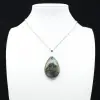 Pingente de gota de labradorite - 0