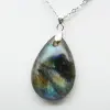 Pingente de gota de labradorite - 2