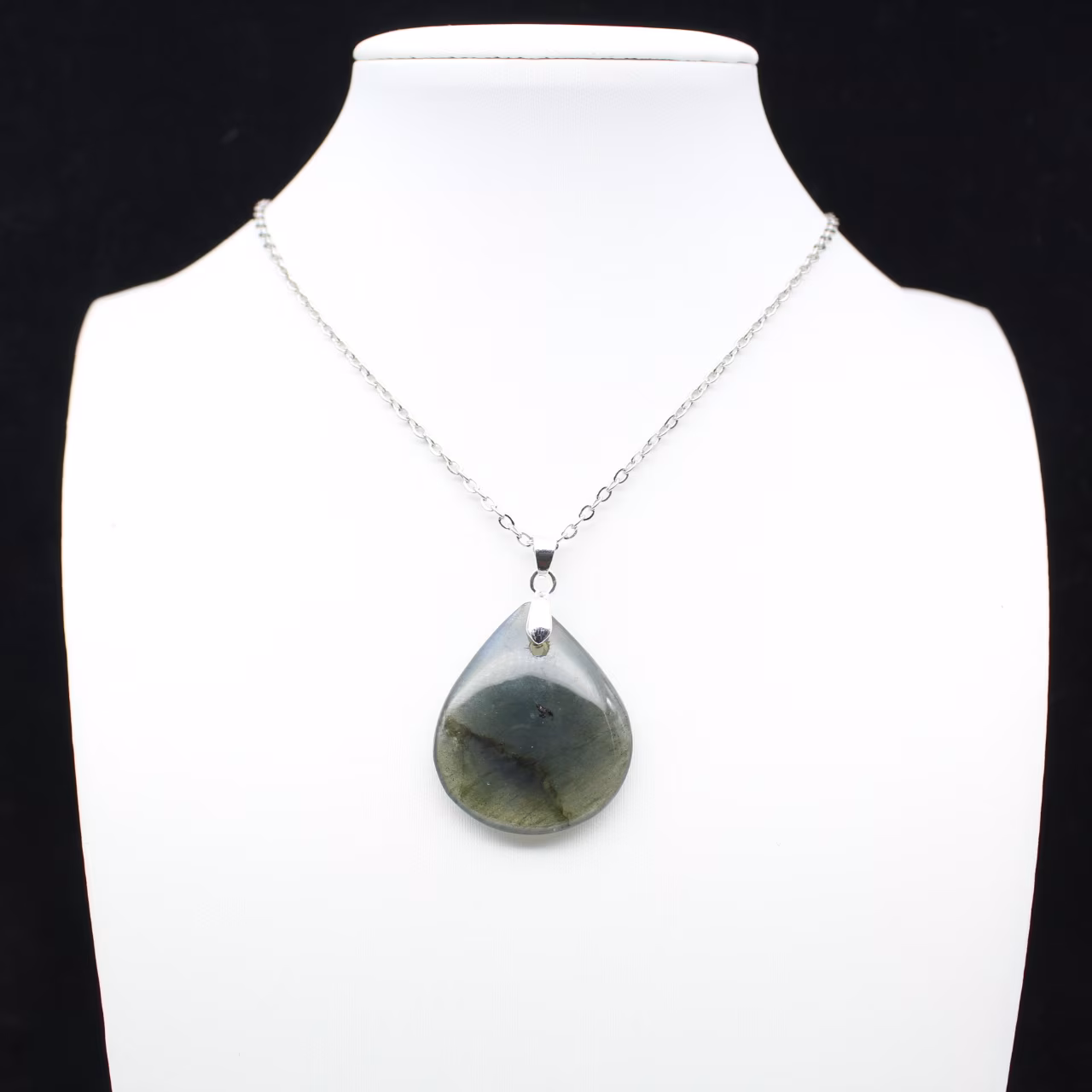 Pingente de gota de labradorite