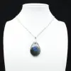 Pingente de gota de labradorite - 0