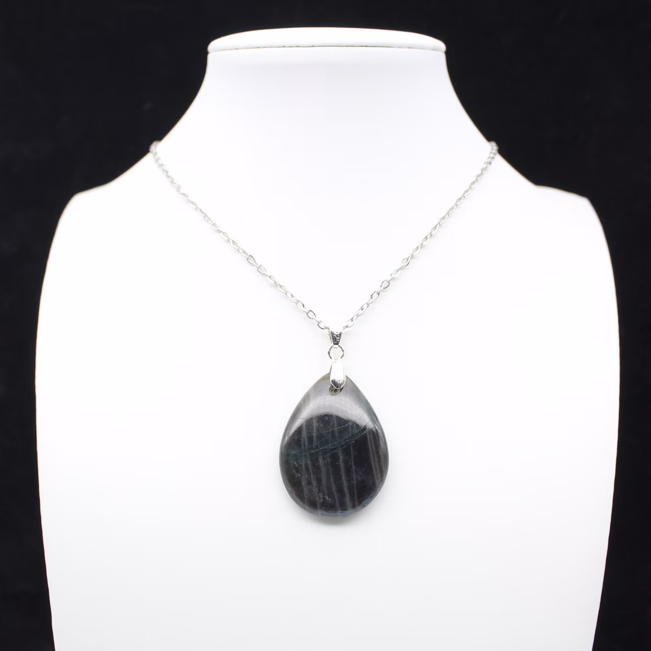 Pingente de gota de labradorite