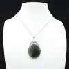 Pingente de gota de labradorite - 1