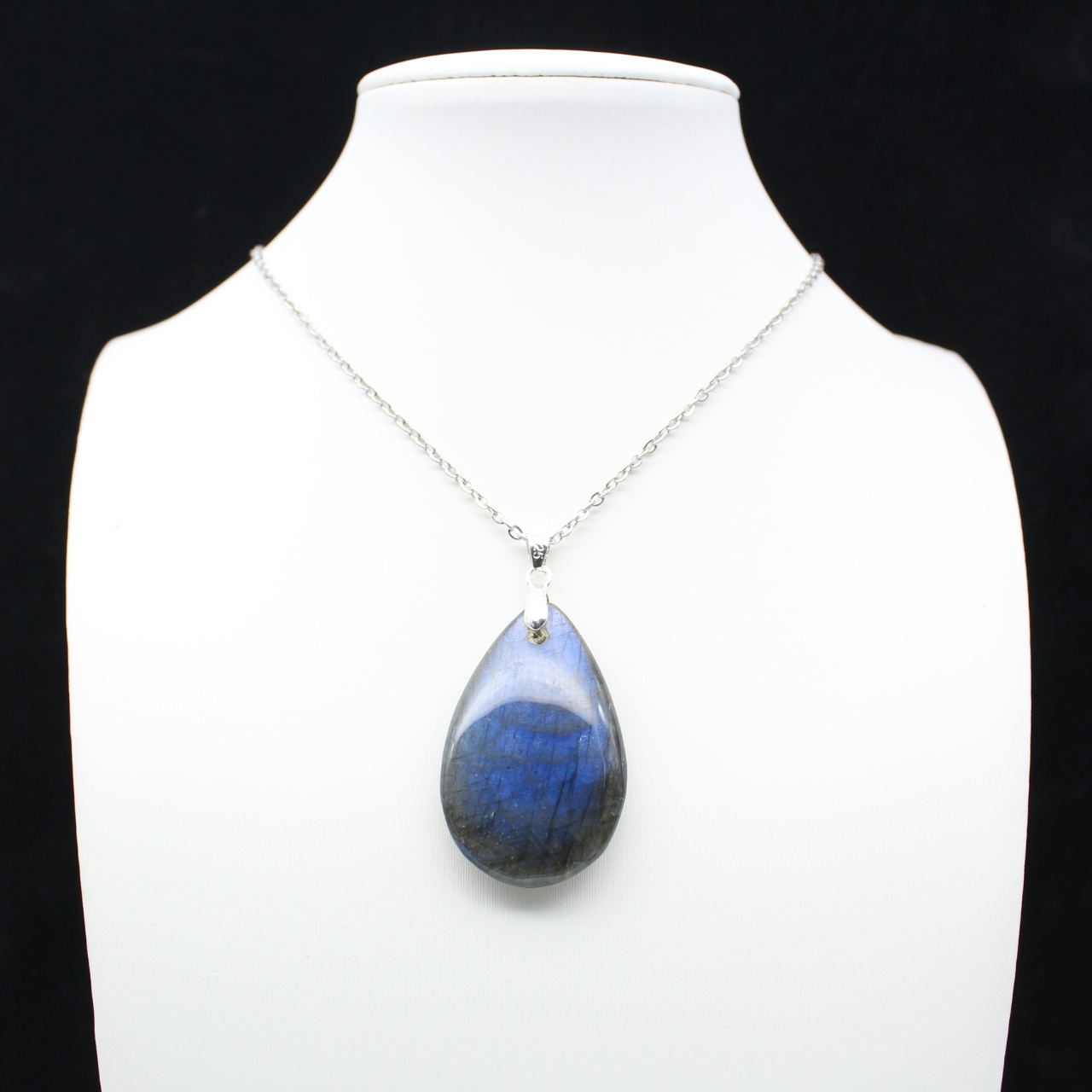 Pingente de gota de labradorite