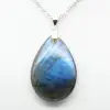 Pingente de gota de labradorite - 2