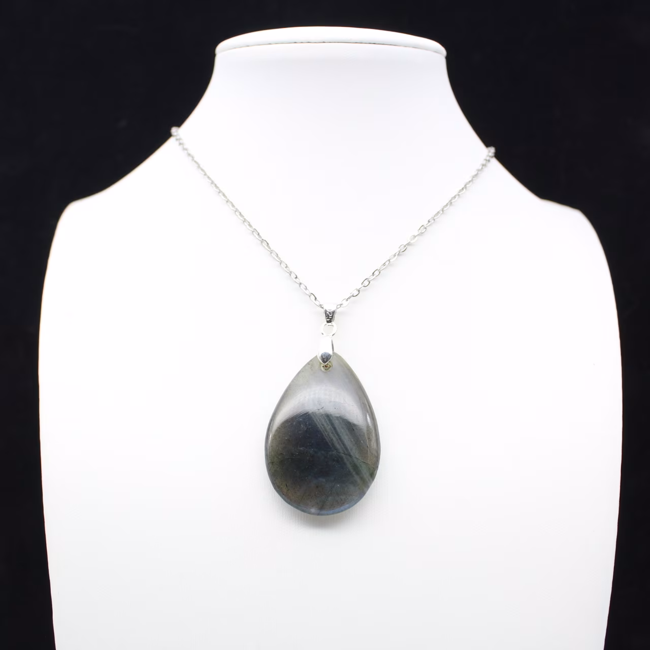 Pingente de gota de labradorite