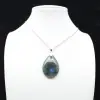 Pingente de gota de labradorite - 0