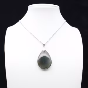 Pingente de gota de labradorite
