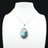 Pingente de gota de labradorite - 1