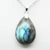 Pingente de gota de labradorite - 2