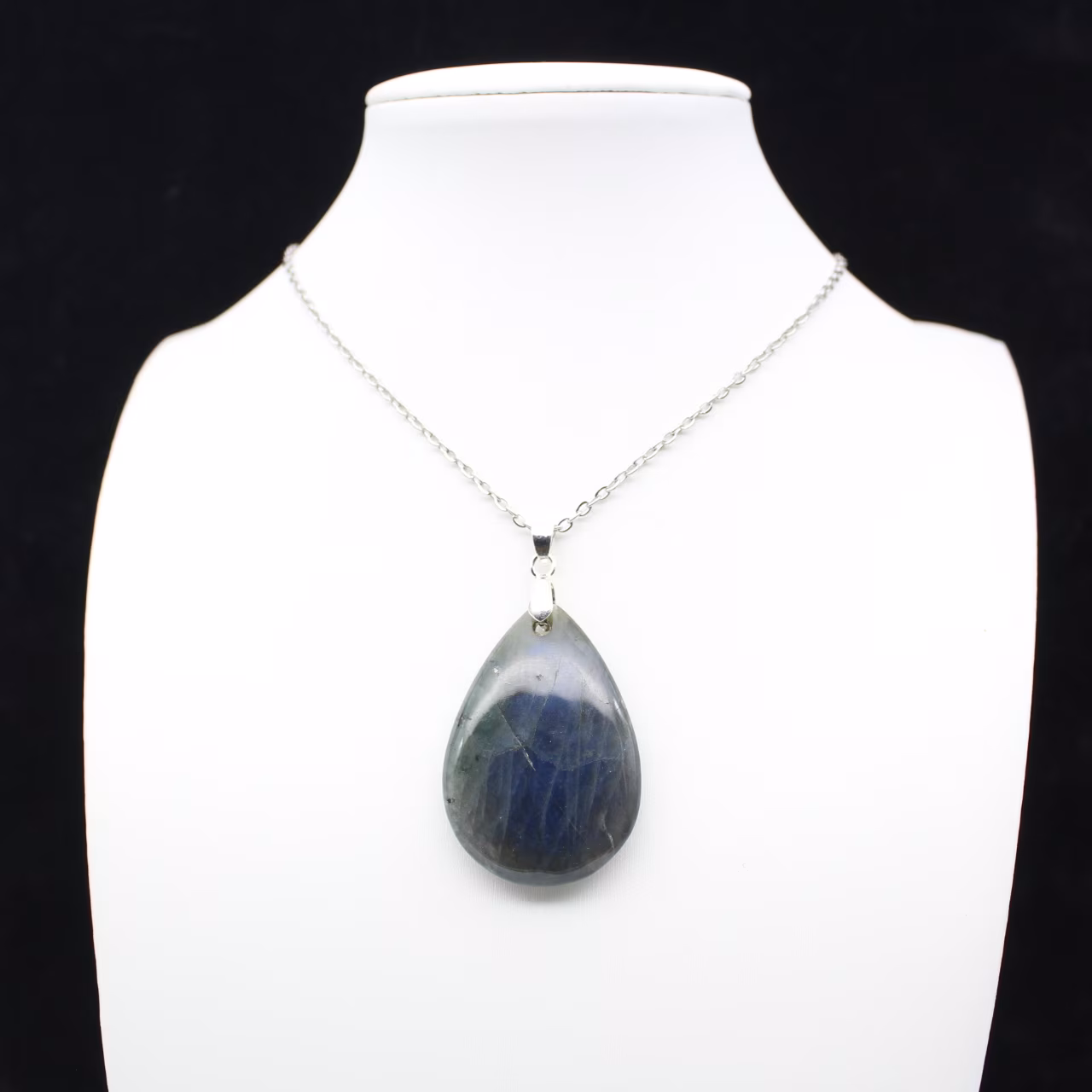 Pingente de gota de labradorite