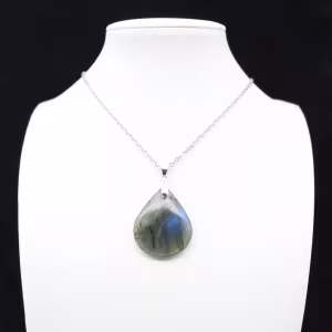 Pingente de gota de labradorite