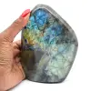Labradorite polida em formato polido - 0