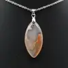 Pingente de folha de ágata flor - 1