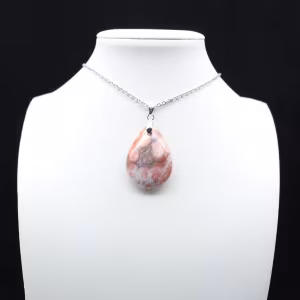 Pingente de gota de jaspe imperial