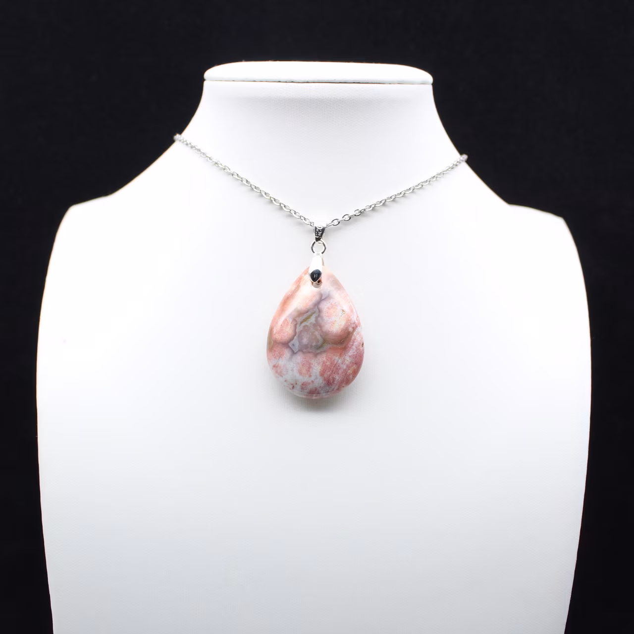 Pingente de gota de jaspe imperial