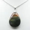 Pingente de gota de jaspe imperial - 1