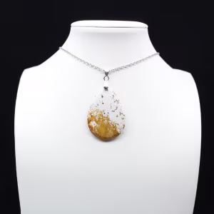Pingente de gota de jaspe imperial