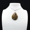 Pingente de gota de jaspe imperial - 0