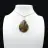 Pingente de gota de jaspe imperial