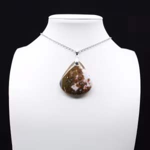 Pingente de gota de jaspe imperial