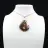 Pingente de gota de jaspe imperial