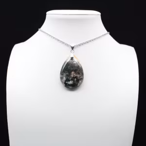 Pingente de gota de jaspe imperial