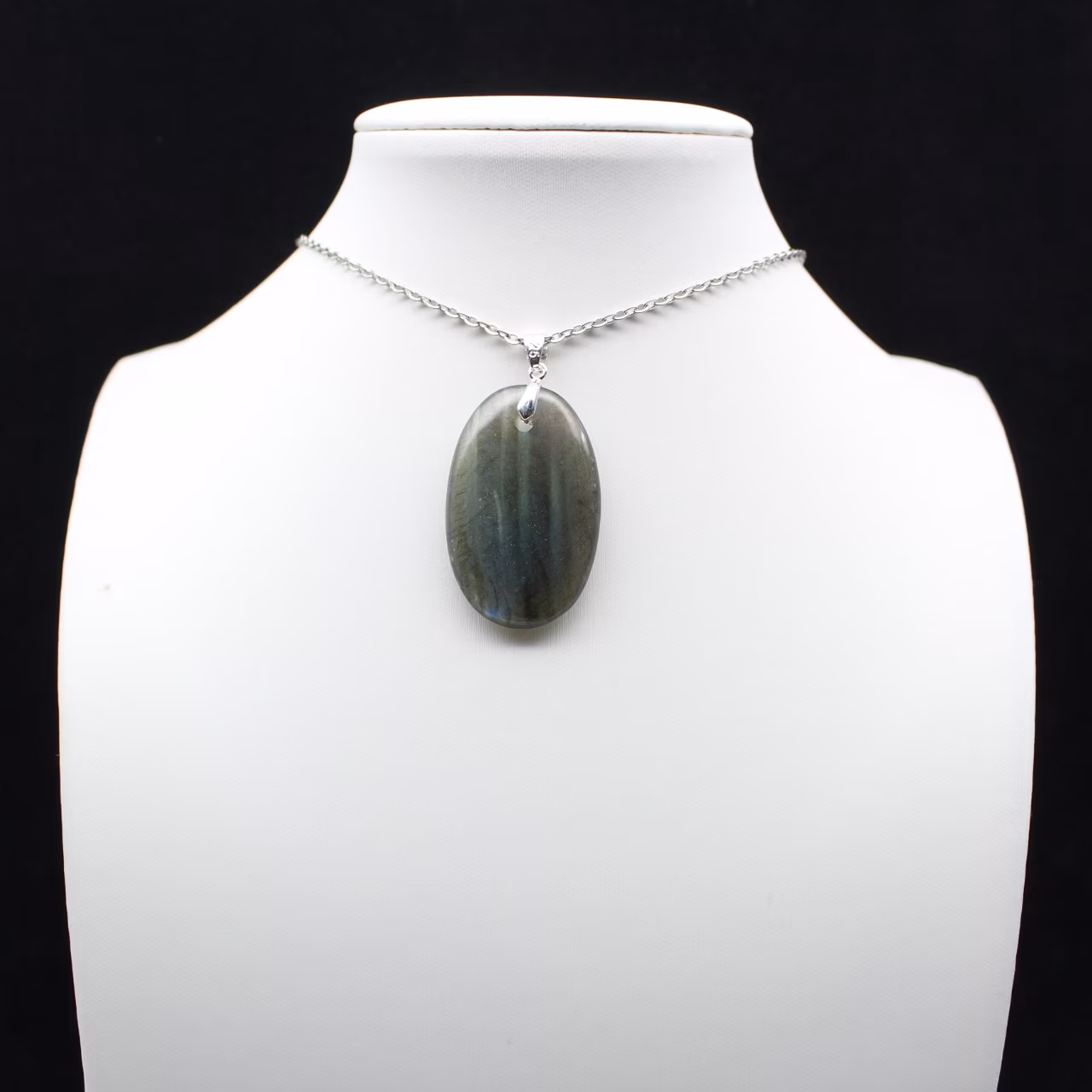 Pendente Oval Labradorita