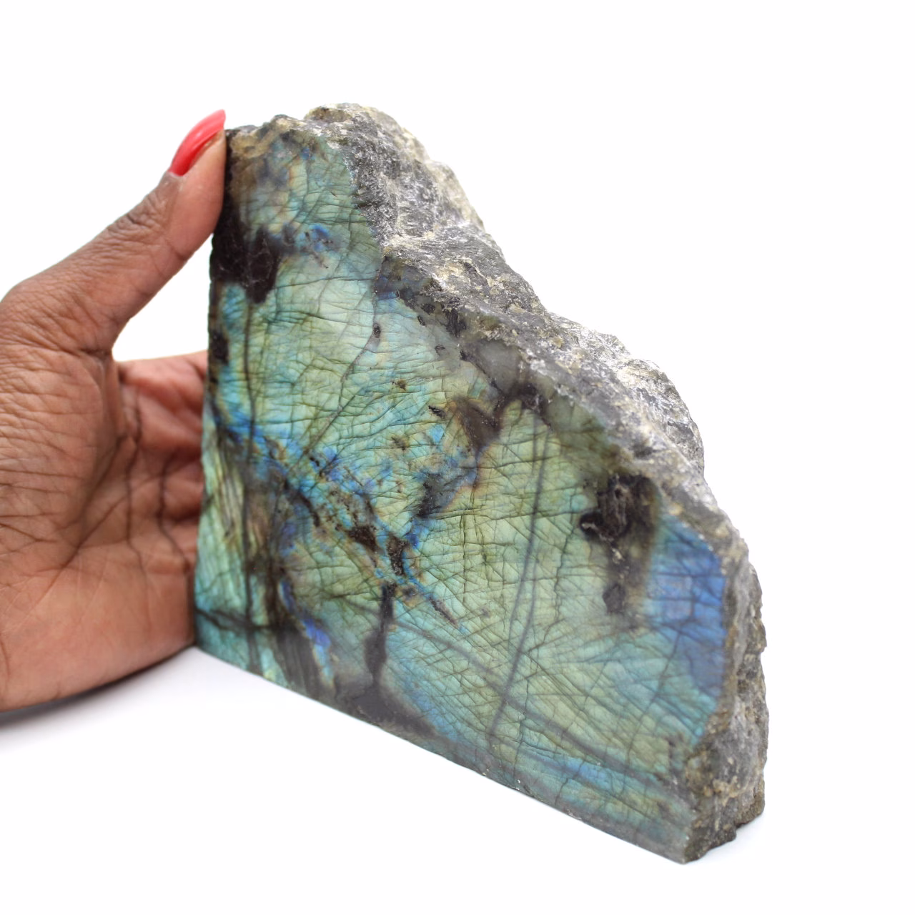 Labradorite polida unilateral ornamental