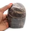 Rocha natural de microclina negra - 1