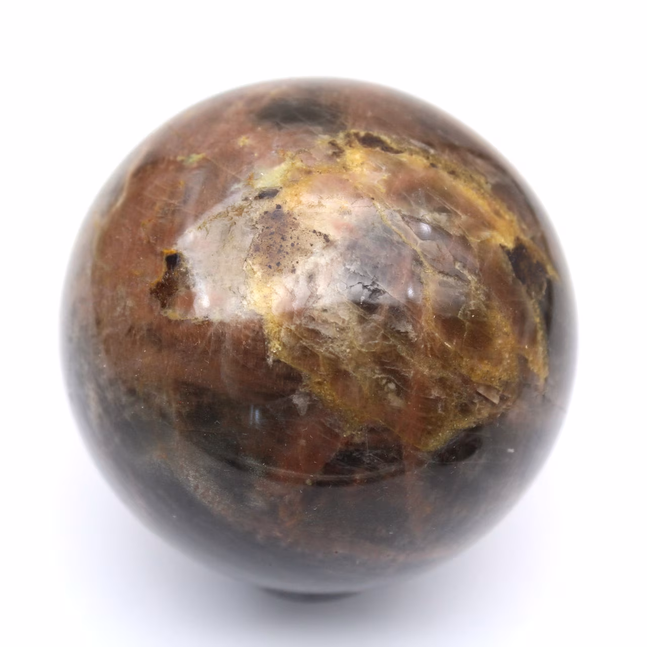Esfera de pedra da lua microclina