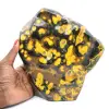 Jaspe Abelha Indonésio: Ornamento de Pedra Natural Polida - 1