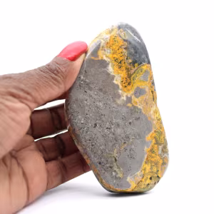 Jaspe Bumblebee indonésio: Pedra decorativa polida