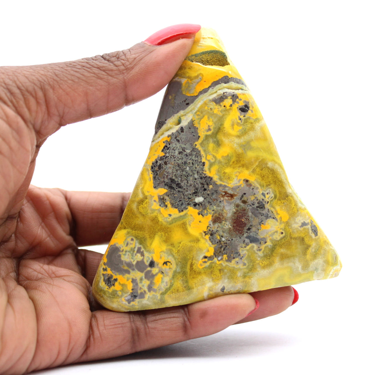 Ornamento de Jaspe Abelha: Beleza Mineral da Indonésia