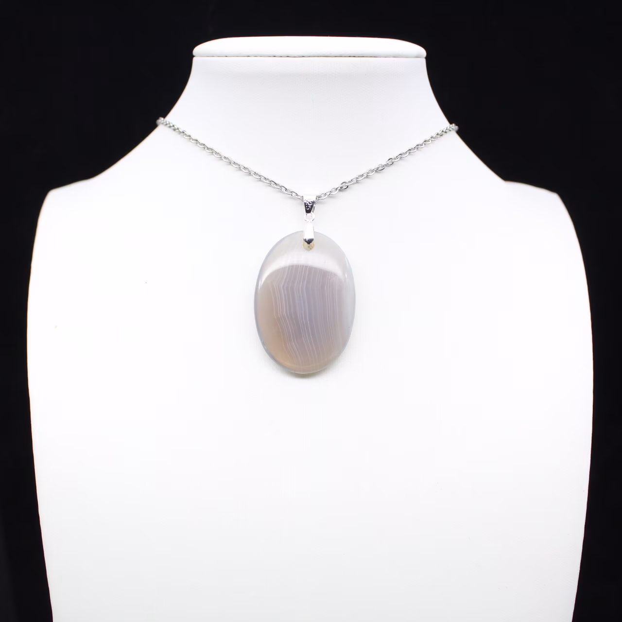 Pingente de ágata listrada
