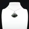 Pingente Kambamba Jasper em formato de leque - 0