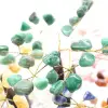 Árvore mineral com base de ametista e folhas feitas de vários minerais - 15