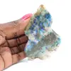 Fatia autêntica de pedra de azurita malaquita para decoração - 4