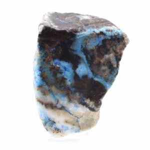 Fatia de azurita malaquita para coleção mineral