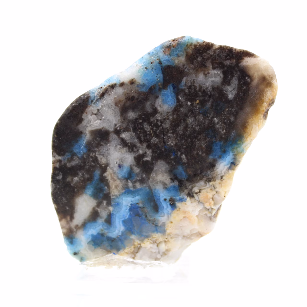Fatia autêntica de pedra de azurita malaquita para decoração