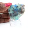 Fatia autêntica de pedra de azurita malaquita para decoração - 4