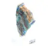 Fatia polida de azurita malaquita mineral bruto de qualidade - 1
