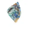 Fatia polida de azurita malaquita mineral bruto de qualidade - 3