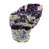 Fatia de pedra de fluorita pirita polida - 1