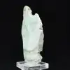 Fatia autêntica e polida de pedra de aragonita verde - 1