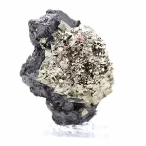 Exemplar Mineral Pirite e Esfalerite
