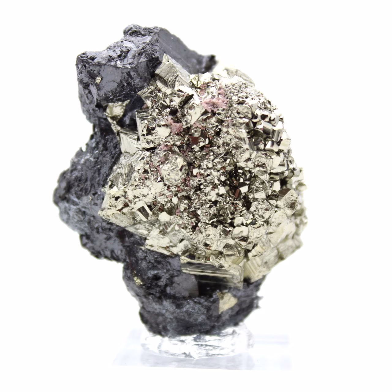 Exemplar Mineral Pirite e Esfalerite