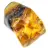 Autêntico seixo de âmbar polido da Lituânia - Espécime de Mineralogia