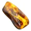 Pequeno seixo de âmbar polido da Lituânia - Coleção Mineralógica - 0